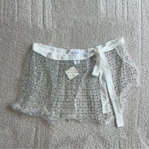 Hot & Delicious White Sheer Sarong